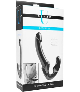 Безремневий страпон чорного кольору, 25 см - No Taboo