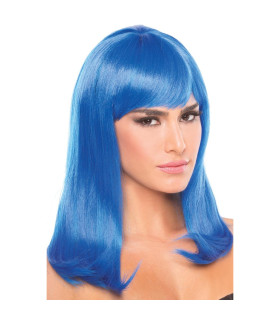Перука з чубчиком Hollywood Wig, синій - No Taboo
