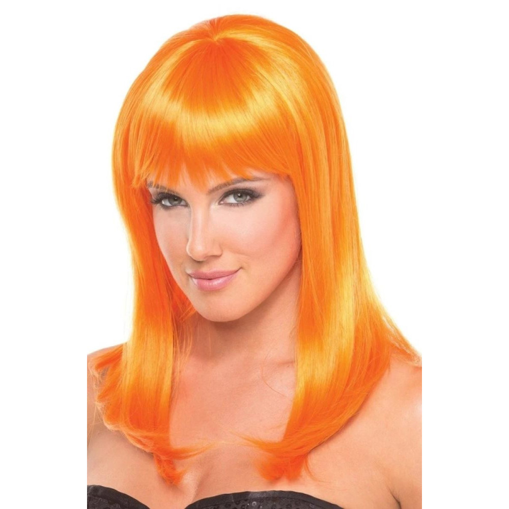 Перука з чубчиком Hollywood Wig, Помаранчевий, 33 см (41391), zoom