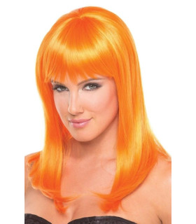 Перука з чубчиком Hollywood Wig, Помаранчевий, 33 см - No Taboo