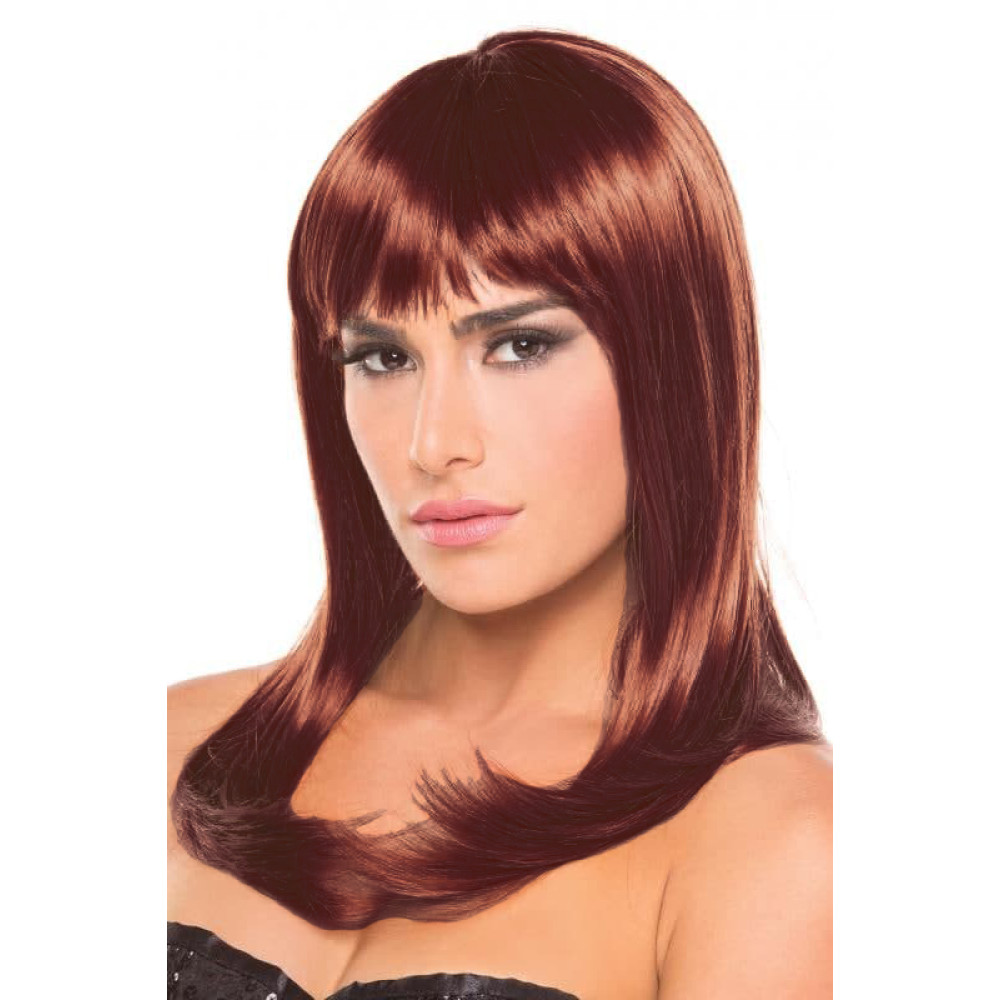 Перука з чубчиком Hollywood Wig, шатенка (41395), zoom