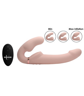 Безремневий страпон з силікону, бежевий - No Taboo