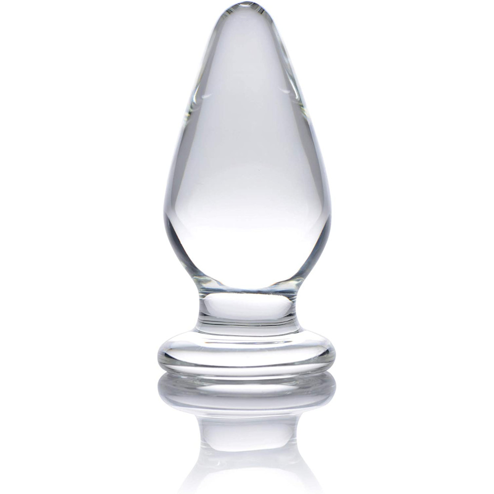 Анальная пробка конусной формы, стеклянная (41443), zoom