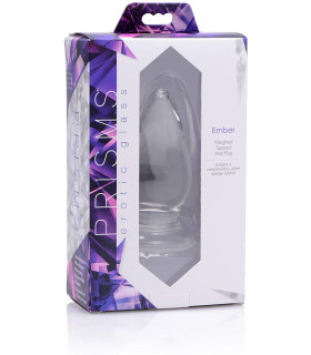 Анальная пробка конусной формы, стеклянная - No Taboo