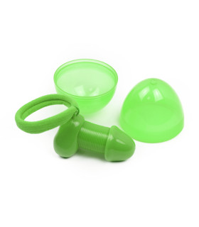 Резинка для волос в виде члена, зеленая - No Taboo