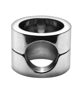 Эрекционное кольцо-фиксатор из стали, серебристое - No Taboo