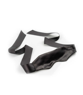 Бондажная маска для глаз черного цвета - No Taboo