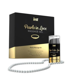 Набор для интимного массажа Intt Pearls in Love, 15 мл, с гелем и жемчужным ожерельем - No Taboo