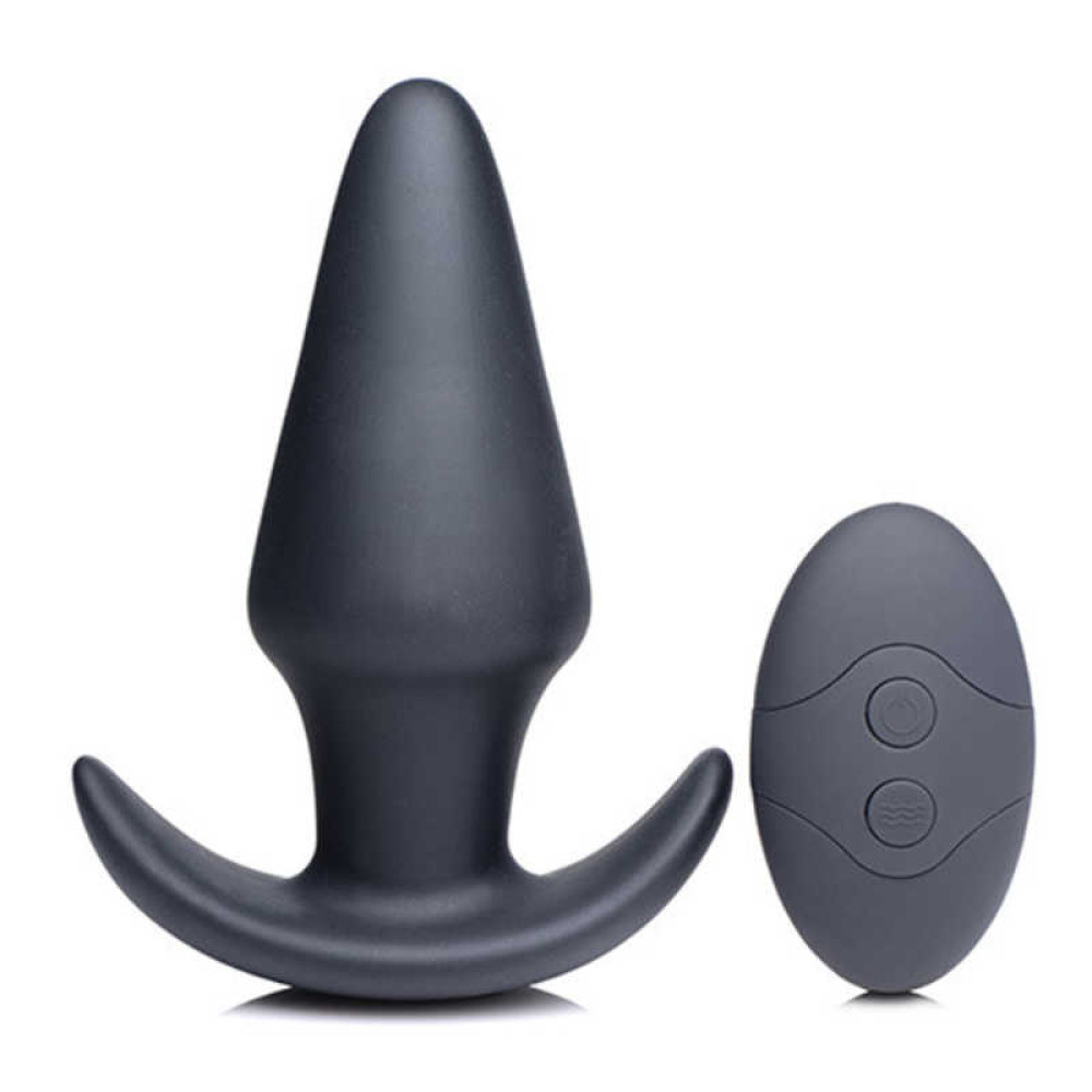 Анальная пробка с пульсацией, силиконовая (41447), zoom