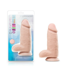 Фалоімітатор гігантський Blush Au Naturel реалістичний, кібершкііра, 25.4 х 7.6 см - No Taboo