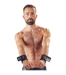 Наручники кожаные, черные, S-L - No Taboo