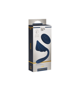 Вібратор для пар з пультом управління, синій, 20 х 5 см - No Taboo