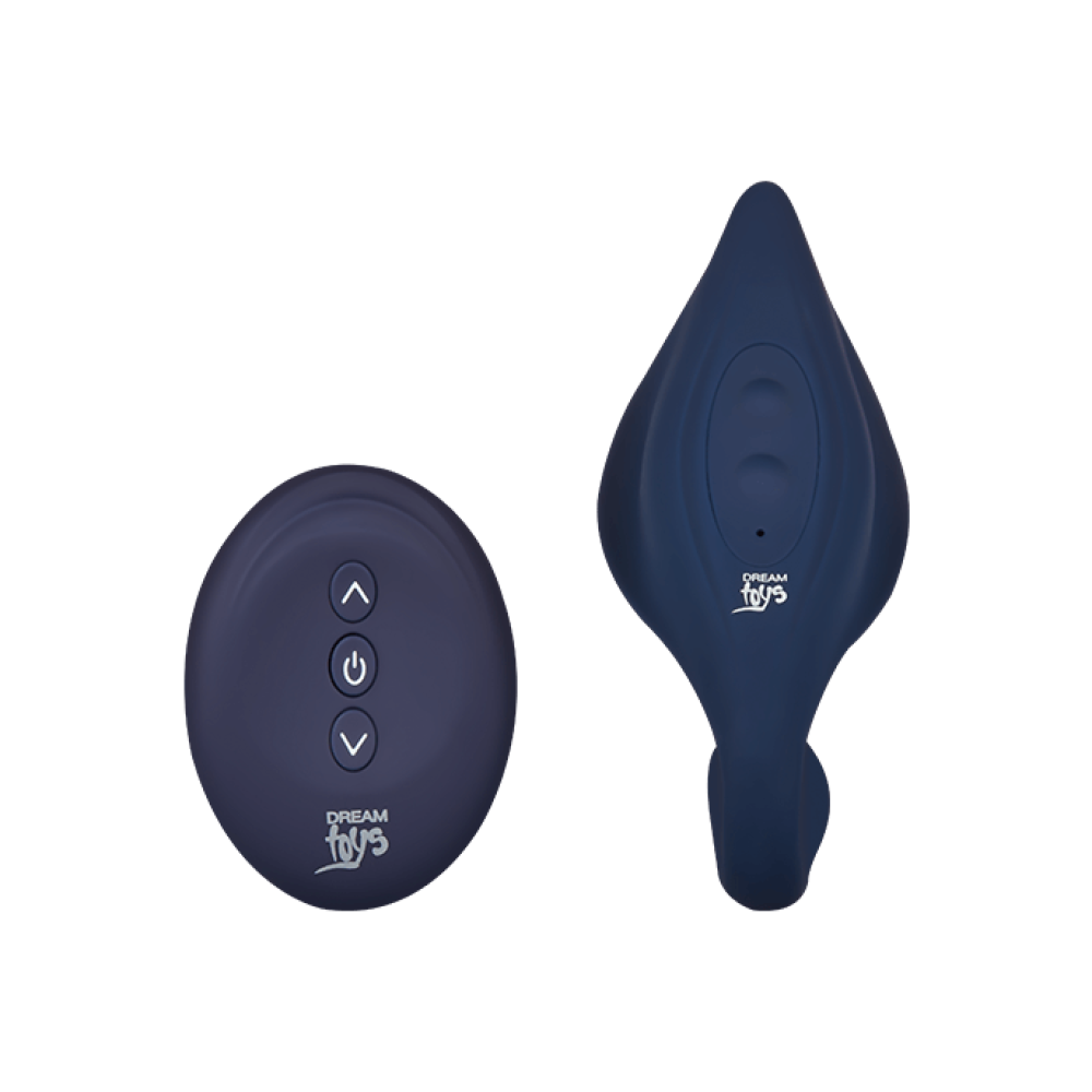 Вибратор для пар с пультом управления, синий, 20 х 5 см (41847), zoom