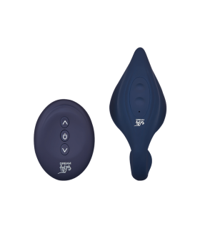 Вібратор для пар з пультом управління, синій, 20 х 5 см - No Taboo