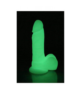 Фалоімітатор з ефектом світіння в темряві, на присоску - No Taboo