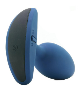 Анальна пробка з вібрацією, синя - No Taboo