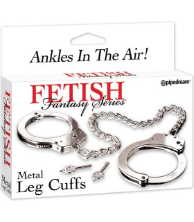 Металлические наручники Pipedream Fetish Fantasy для ног с ключиками, серебристые, 61 см - No Taboo