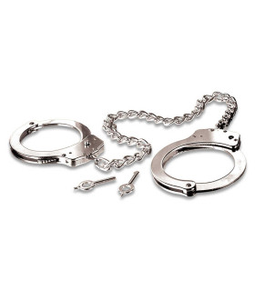 Металлические наручники Pipedream Fetish Fantasy для ног с ключиками, серебристые, 61 см - No Taboo