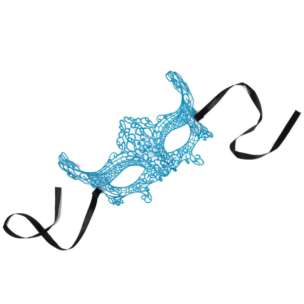 Маска Ажурна блакитна Yiwu (28537), zoom