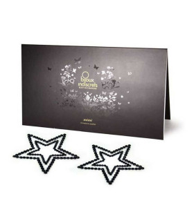 Украшение для груди MIMI со стразами Звезда Чёрный - No Taboo