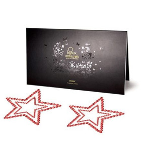 Украшение для груди MIMI со стразами Звезда красная - No Taboo