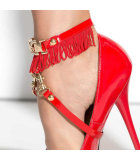 Украшение на ноги под обувь красное Me-Seduce - No Taboo