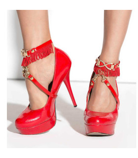 Украшение на ноги под обувь красное Me-Seduce - No Taboo