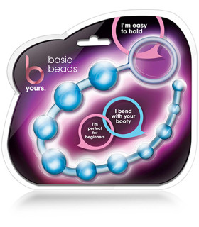 Анальний ланцюжок B Yours Basic Beads, блакитного кольору - No Taboo