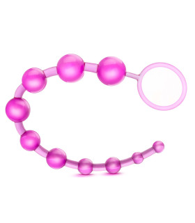 Анальний ланцюжок з кільцем, рожевий - No Taboo