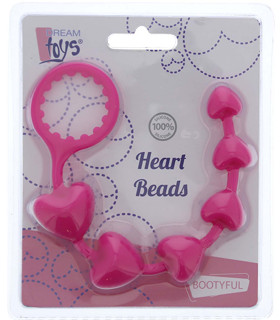 Анальний ланцюжок Dream Toys з медичного силікону, рожевий - No Taboo