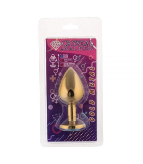 Анальная металлическая пробка Золото - No Taboo