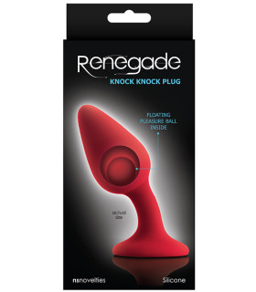 Анальная пробка анатомическая NS Novelties Renegade KNOCK PLUG red - No Taboo