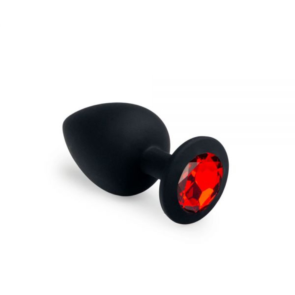 Анальная пробка, Black Silicone Ruby, L (31578), zoom