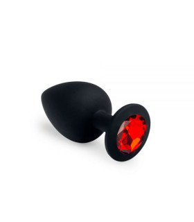 Анальная пробка, Black Silicone Ruby, L - No Taboo