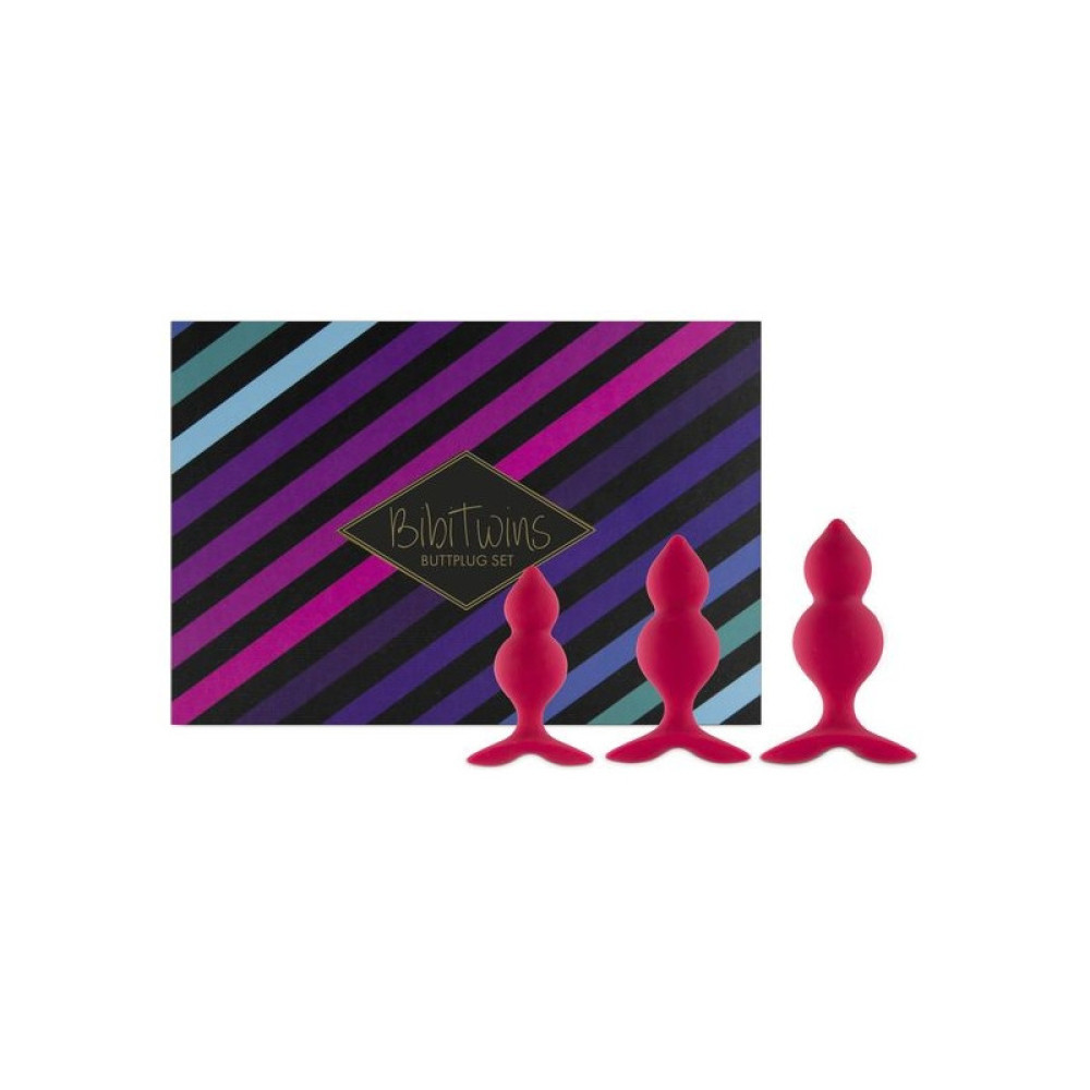 Анальная пробка большая розовая Feelztoys - BIBI TWIN BUTT PLUGBIBI TWIN BUTT PLUG (36233), zoom