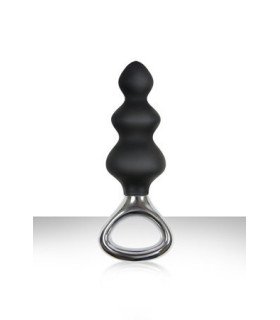 Анальна пробка чорна з ручкою JOLIE Platinum - No Taboo
