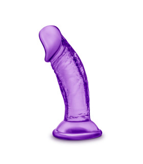 Фаллоимитатор на присоске Blush B Yours гибкий, фиолетовый, 11.4 х 3.1 см - No Taboo