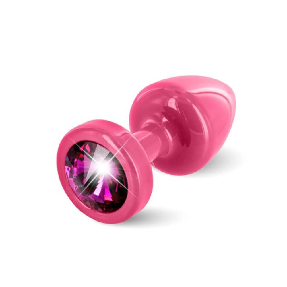 Французская анальная бижутерия с камнем сваровски розовая Diogol ANNI round pink S (34490), zoom