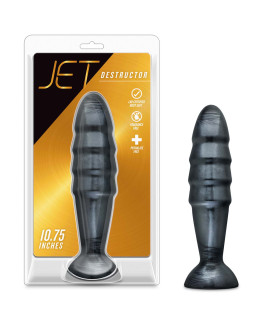 Анальная пробка гигант JET DESTRUCTOR CARBON METALLIC BLACK - No Taboo