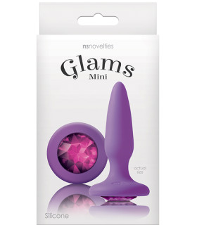 Анальная пробка Glams mini purple gem - No Taboo