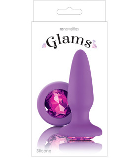 Анальная пробка glams purple gem - No Taboo