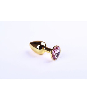 Анальная пробка Gold Pink, S - No Taboo