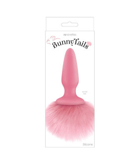 Анальна пробка із хвостиком кролика NS Novelties, рожева, 6.5 х 2.2 см - No Taboo