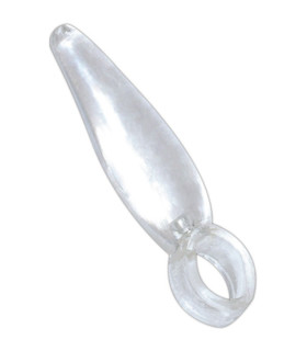Анальная пробка маленькая Butt Plug Anal Finger прозрачная, 1.5 см х 6.8 см - No Taboo