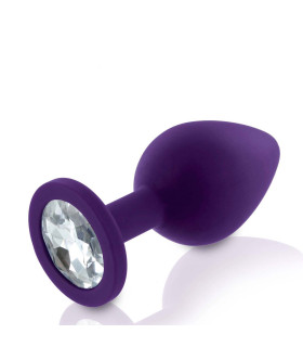 Анальная пробка, S, силиконовая, фиолетовая, 3 см х 7.2 см - No Taboo