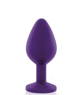 Анальная пробка, S, силиконовая, фиолетовая, 3 см х 7.2 см - No Taboo