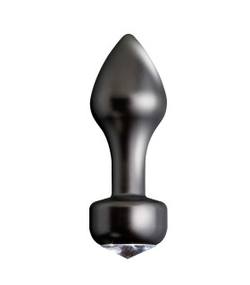 Анальная пробка Mini Luv Plug из металла черная - No Taboo