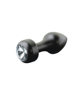 Анальная пробка Mini Luv Plug из металла черная - No Taboo