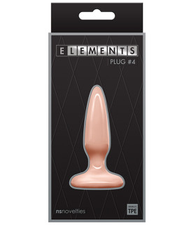 Анальная пробка NS Novelties ELEMENTS PLUG4 бежевый - No Taboo