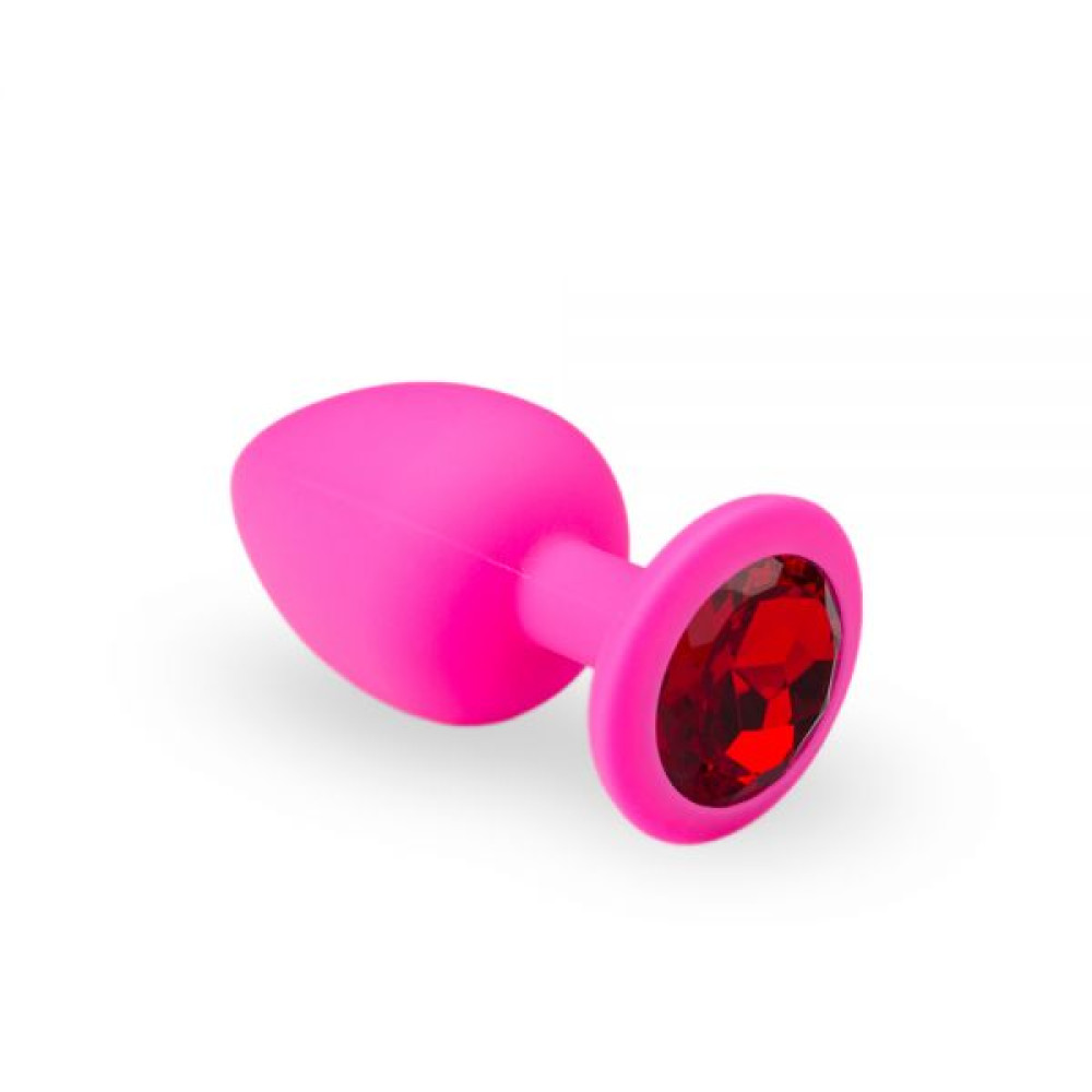 Анальная пробка, Pink Silicone Ruby, L (31580), zoom